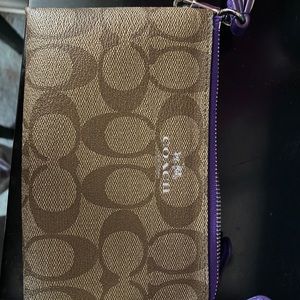 Coach Double Zip Wristlet